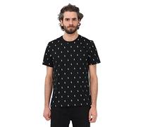 Ralph Lauren T-Shirt Uomo Nero T-Shirt Casual con Logo all Over S