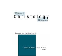 Ralph P. Martin Where Christology Began (Tascabile)