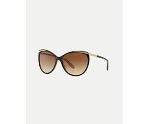 Ralph - Ra5150 - Occhiali da sole cat-eye neri con lenti marroni-Nero L