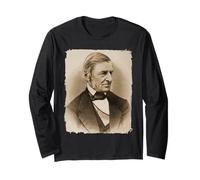 Ralph Waldo Emerson, Famous American Abolitionist And Poet Maglia a Manica