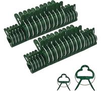 Ram® - 100 clip regolabili per piante da giardino, per piante rampicanti, verdure, pomodori, piante rampicanti, 2 misure