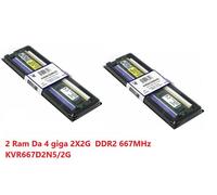 Ram 4 giga 2X2G PC DESKTOP DDR2 667MHz KVR667D2N5/2G KINGSTON PER INTEL/AMD