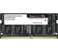 Team Group ELITE TED48G3200C22-S01 memoria 8 GB 1 x 8 GB DDR4 3200 MHz Team Elite 8GB No Heatsink 1 x 8GB DDR4 3200MHz SODIM