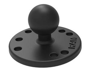 RAM-B-202U Base rotonda in composito da 2,5 pollici con schema di fori AMPs e sfera da 1 pollice