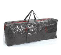 Ram® - Borsa portaoggetti per albero di Natale, extra large, 2,1 m, impermeabile, con tasca per decorazioni, colore: grigio