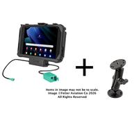 RAM Drill-Down Doppia USB Supporto per Samsung Tab Active2, 3,5, Usato W / Skin
