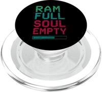 RAM Full Soul Vuoto Tech Umorismo Glitch Arte Estetica PopSockets PopGrip per MagSafe