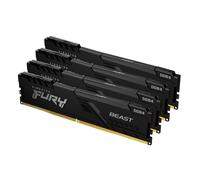 FURY Beast memoria 128 GB 4 x 32 GB DDR4 3600 MHz Nero, 128 GB, 4 x 32 GB, DDR4, 3600 MHz, 288-pin DIMM