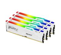 Kingston Technology FURY 64 GB 5600 MT/s DDR5 CL40 DIMM (Kit da 4 moduli) Beast White RGB XMP