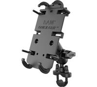 Ram Mount Quick-Grip XL w. U-Bolt, porta smartphone male Nero