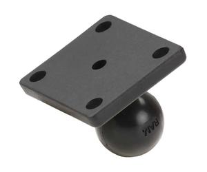 Ram Mounts Base A Testa Supporto Sferica 2x1.7 ´´ Base With 1 ´´ Ball And Universal Amps Hole Pattern