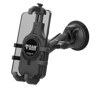 RAM MOUNTS Quick-Grip Pro - Supporto per telefono con ventosa Twist-Lock