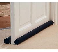Ram® Paraspifferi nero per porta, a doppia faccia, isolante, lungo 90 cm, paraspifferi