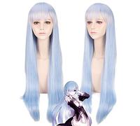 Ram Rem Re La vita in un mondo diverso da zero 80 cm lungo rettilineo rosa blu resistente al calore capelli sintetici Cosplay + protezione della parrucca gratuita Rem