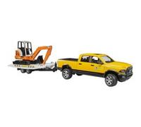 Bruder Ram 2500 Power Wagon con Rimorchio e Mini Scavatore