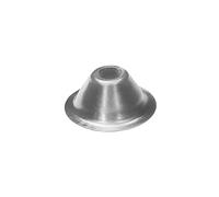 Ram - Rosone conica, 9 mm x 28 mm, argento, confezione da 100