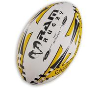 Ram Rugby Pallone da allenamento con peso, Pass Developer, presa 3D, gomma sintetica, migliora la forza del polso e del braccio (taglia 3)
