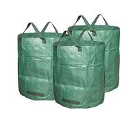Ram® - Sacchetti per rifiuti da giardino, resistenti, 272 litri, 3 sacchi, manici industriali e tessuto, per rifiuti da giardino e verde, riutilizzabili