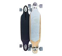 RAM Tavola longboard completa in legno per bambini adulti ABEC-9 acero 38" bianco