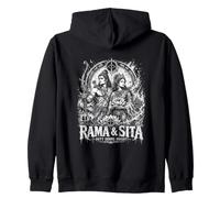 Rama e Sita Duty Burns Bright Ramayana Epic Felpa con Cappuccio