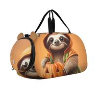 Ramadan Crescent Moon Viola Ragazzi Carry on Duffel Toddler Weekender Borse Da Viaggio Duffle Borse Ragazze Tote Bambini Palestra Duffle, Zucca di Halloween Bradipo Arancione, classico