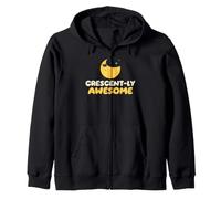 Ramadan Eid Bambini Crescently Awesome Luna Occhiali Sole Felpa con Cappuccio