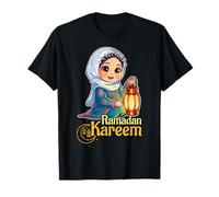 Ramadan Kareem Felice Ramadan Ragazzo Musulmano Islamico Maglietta