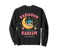 Ramadan Kareem Kids Cute Crescent Moon Musulmani Bambini Felpa