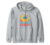 Ramadan Kareem Kids Cute Crescent Moon Musulmani Bambini Felpa con Cappuccio