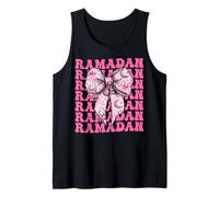 Ramadan Kareem Moschea Luna Musulmana Ragazza Coquette Bow Rosa Canotta
