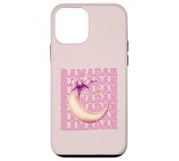 Ramadan Kareem Muslim Moon Girl Coquette Bow Nastro Rosa Custodia per iPhone 12 mini