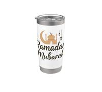 Ramadan Mubarak Felice Digiuno Crescent Moon Islamico Musulmano Bicchiere termico in acciaio inox doppia parete