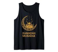 Ramadan Mubarak Felice Digiuno Crescent Moon Islamico Musulmano Canotta