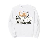 Ramadan Mubarak Felice Digiuno Crescent Moon Islamico Musulmano Felpa