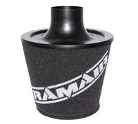 Ramair Filters JS-070-BK - Filtro dell'aria universale grande con collo in lega, 70 mm, colore: nero