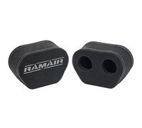 Ramair Filters MS-006-2 filtri dell'aria a calzino con doppia entrata carburatore, nero