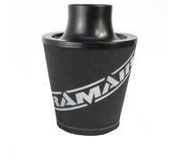RAMAIR Filtro Di Aspirazione Universale A Cono Piccolo In Schiuma - 90mm Nero