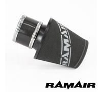 RAMAIR Nero Medio Alluminio Induzione Filtro Aria 100Mm Id collo E Giunto