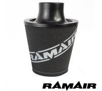 RAMAIR Nero Medio Alluminio Induzione Filtro Aria Universale 80Mm Od Collo