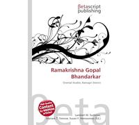 Ramakrishna Gopal Bhandarkar: Oriental Studies, Ratnagiri District