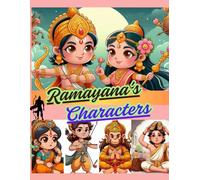 Ramayana's Characters: Very cute & simple way to present coloring book of Ramayana's legendary characters
