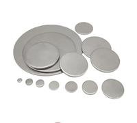 RAMBEX 1-50 Pezzi di Dischi Sottili Rotondi in Acciaio Inossidabile da 1,8 Mm di Spessore, Piastra in Acciaio Solido da 7 Mm A 80 Mm, Disco Metallico Circolare(20mm (15Pcs))