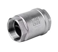 RAMBEX 1 Pz 1/2" 3/4" 1" 1-1/4" 1-1/2" 2" 304 Valvola di Ritegno Verticale in Acciaio Inox H12 Valvola di Ritegno Pompa Acqua Tubo Valvola Unidirezionale(1-1/2")