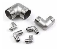 RAMBEX 1 PZ 1/4" 3/8" 1/2" 3/4" 1" 1-1/4" Gomito 90 Gradi Angolato 304 Acciaio Inossidabile Raccordo for Tubo Filettato Maschio DN8 DN10 DN15 DN20 DN50(1-1/4")