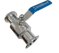 1 Pz 1,5" Tri Clamp 304 Valvola A Sfera Sanitaria in Acciaio Inox, Ghiera 19 Mm 25 32 38 Mm 50,5 Mm Valvola A Contatto Rapido Dritto(32mm x Ferrule 50.5)