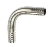 RAMBEX 1 Pz 6mm 8mm 10mm 12 13 14 16 20 25mm Portagomma in Acciaio Inox 304 Curva A Gomito da 90 Gradi Portagomma Raccordo Connettore Acqua Gas Olio(20MM)