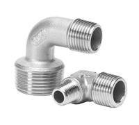 RAMBEX 1 Pz Gomito A 90 ° in Acciaio Inossidabile, DN10 * DN8- DN25 * DN20 Maschio X Maschio Connettore A Gomito A 90 Gradi 304 Raccordo(DN10*8)