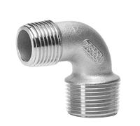 RAMBEX 1 Pz Gomito A 90 ° in Acciaio Inossidabile, DN10 * DN8- DN25 * DN20 Maschio X Maschio Connettore A Gomito A 90 Gradi 304 Raccordo(DN25*15)