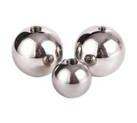 RAMBEX 1 Pz M5 Filettatura Mezza Foro Metrico in Acciaio Inox Sfere di Perforazione Filettatura Femmina Foro Cieco Sfere Lisce OD 8 Mm-55 Mm(11mm)