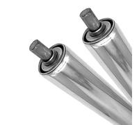 RAMBEX 1 Rullo trasportatore a gravità in Acciaio Inossidabile Diametro 25 mm 38 50 60 mm Lunghezza Totale 100 mm 200 mm 300 mm 400 mm 500 mm(50x500mm)